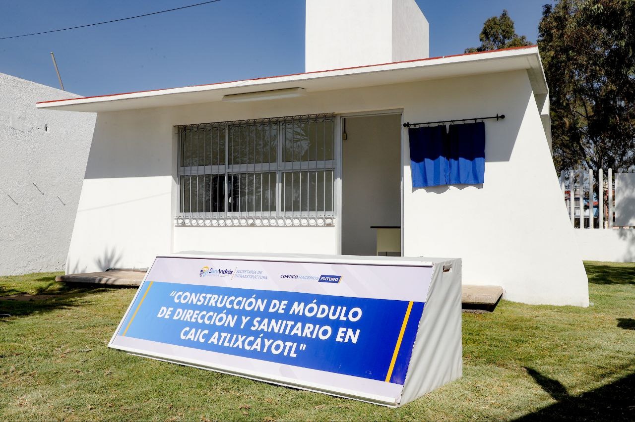 Edmundo Tlatehui dignifica instalaciones de CAIC de Reserva Territorial Atlixcáyotl