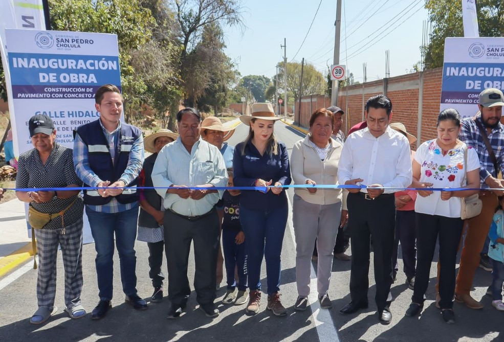 Comunicado oficial Después de 30 años de olvido, entrega gobierno de Cholula vialidad en San Francisco Coapan