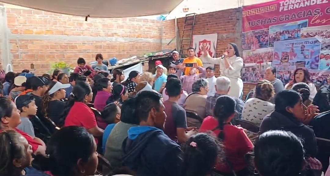 Por: Cortesía Lula Pineda Continúa Tonantzin Fernández gira de agradecimiento, esta vez visita San Diego Cuachayotla