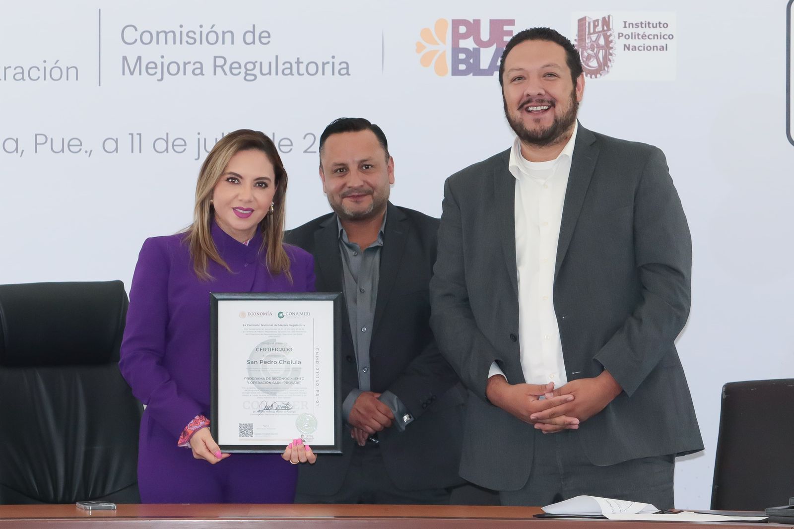 Comunicado oficial Comisión Nacional de Mejora Regulatoria y Comisión de Mejora Regulatoria del Estado de Puebla reconocen ventanilla digital de San Pedro Cholula