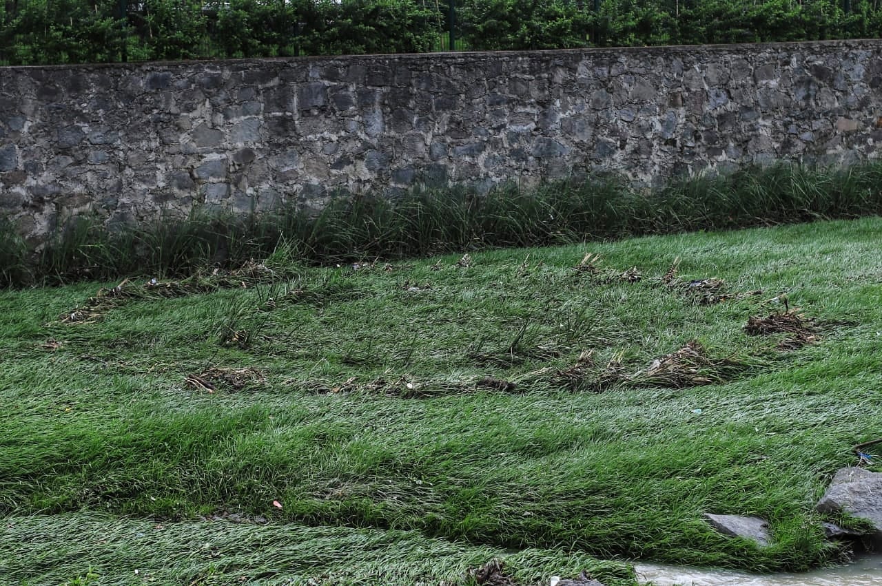 Por: Cortesía Taludes en parque lúdico la Ribereña