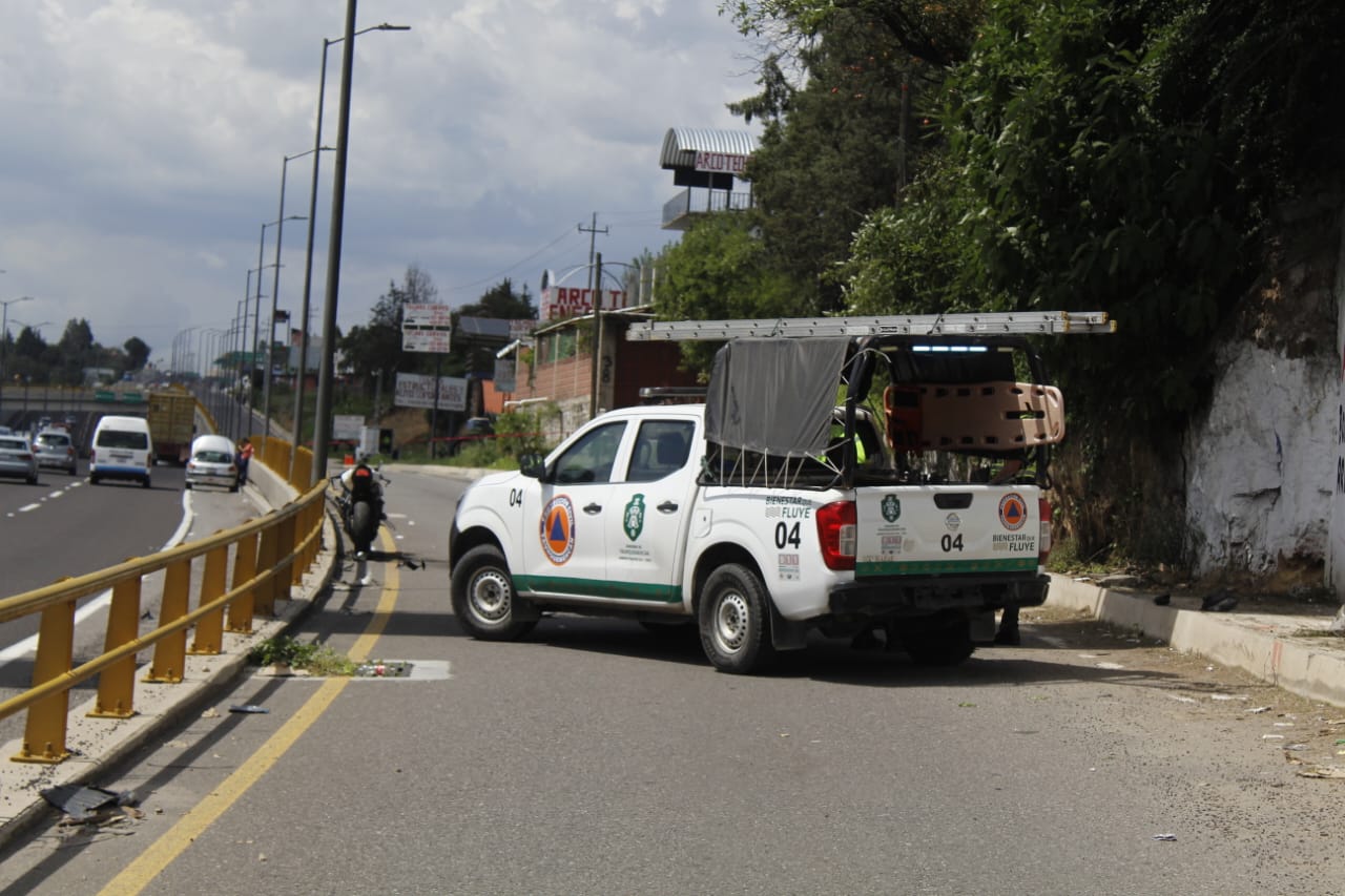 Muere motociclista tras accidente vial en Yauhquemehcan