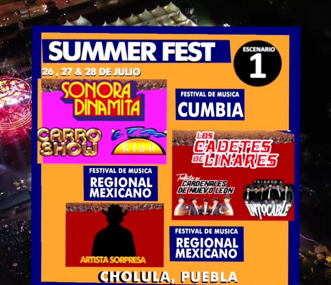 Por: Cortesía Lula Pineda Gobierno de San Pedro Cholula se deslinda del evento “Summer Fest”