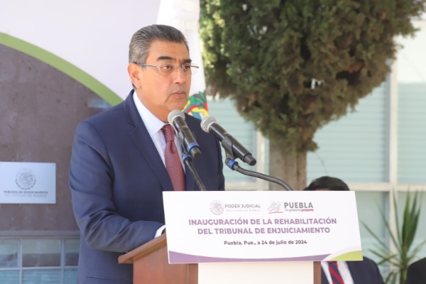 Por: Cortesía Reinaugura gobernador Tribunal de Enjuiciamiento de Puebla