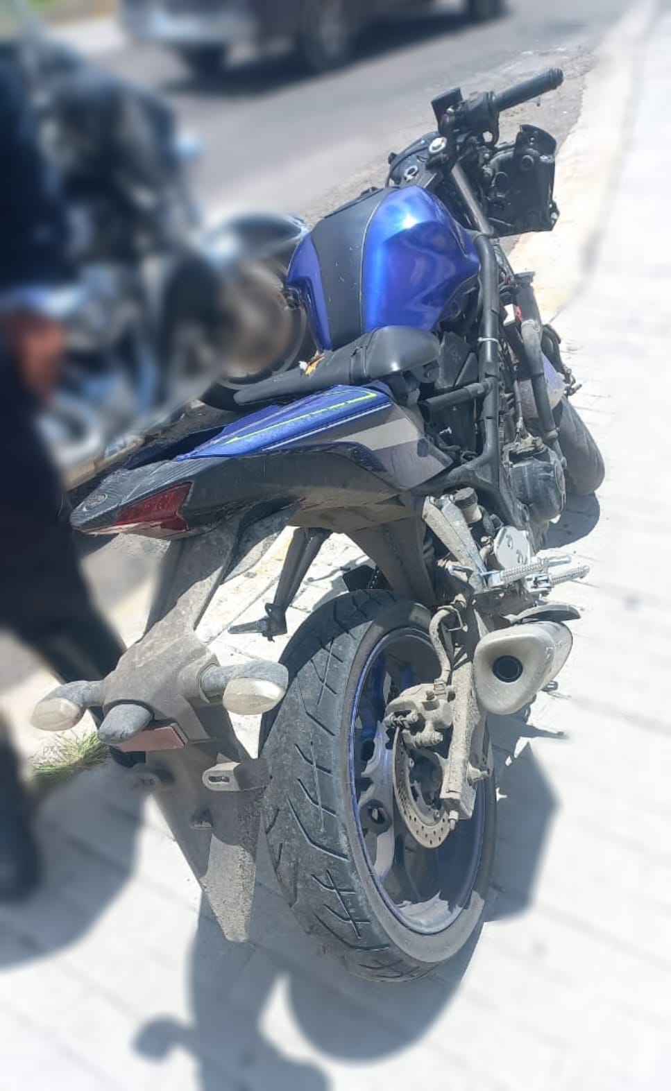 comunicado oficial Recupera vialidad de San Andrés Cholula motocicleta con reporte de robo, hay un detenido