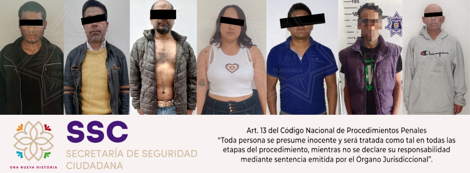 Por: Cortesía SSC logra aseguramiento de 7 personas por actos ilícitos