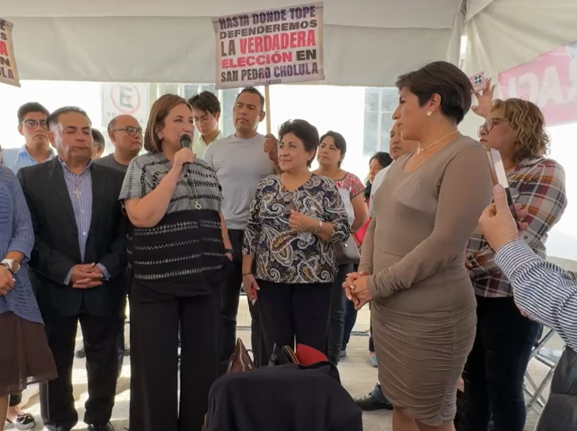 Por: Cortesía Lula Pineda Xóchitl Gálvez apoya resistencia en Puebla