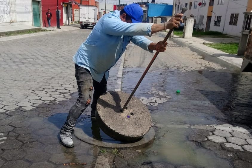 Por: Cortesía En Huamantla pide CAPAMH no tirar desechos para no afectar el funcionamiento del drenaje