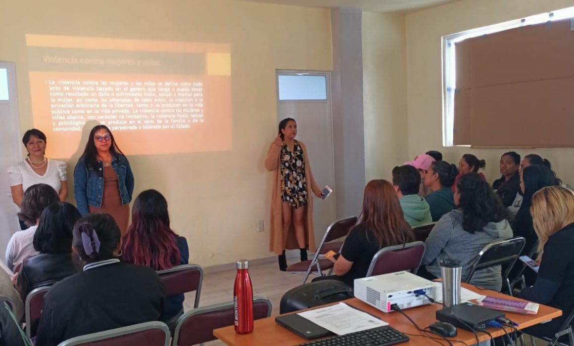 El Ayuntamiento de Chiautempan realizó la plática violencia de género