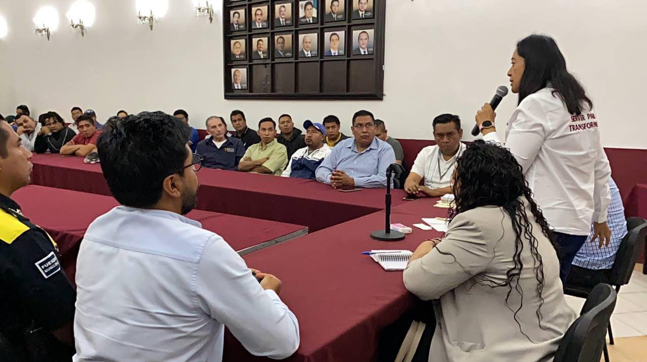 Por: Cortesía Pactan medidas de seguridad con colectivos de transporte público en Atlixco