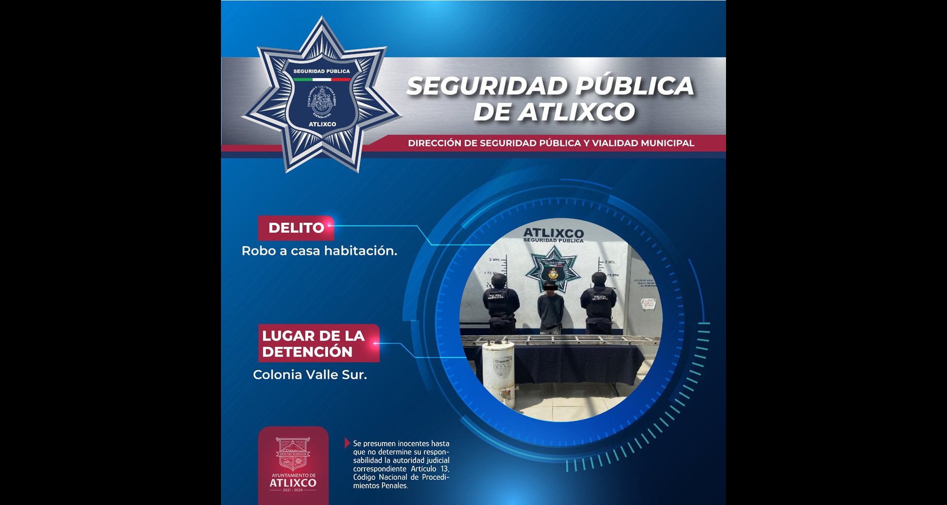 Por: Cortesía Atlixco seguridad