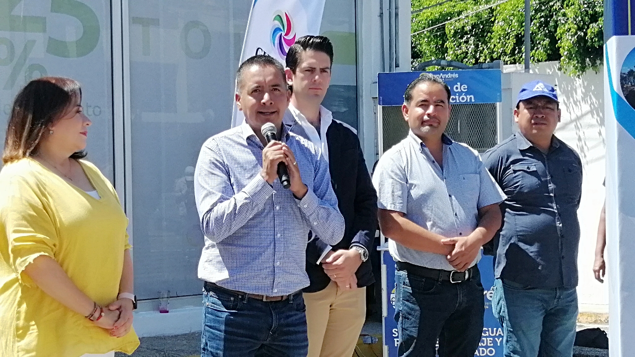 Por: Cortesía Lula Pineda Inician los Trabajos de Ampliación del Drenaje Sanitario en San Andrés Cholula