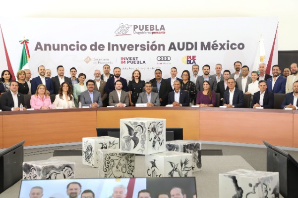 Invertirá Audi en Puebla mil millones de euros para producir autos eléctricos 