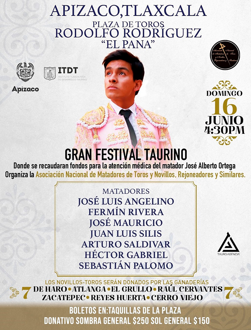 Tras fatal cornada, llegará corrida benéfica para José Alberto Ortega en Apizaco