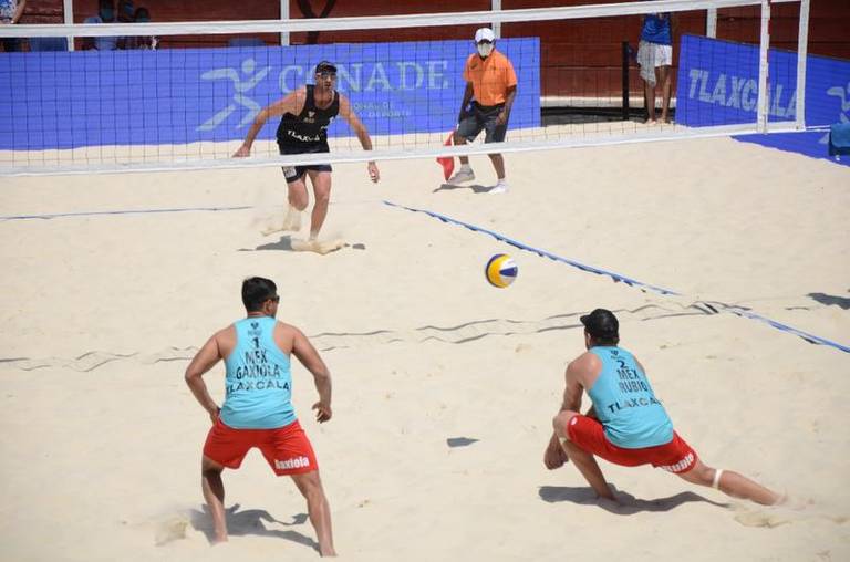 Comienza instalación de andamios para Torneo Norceca de Voleibol en Tlaxcala