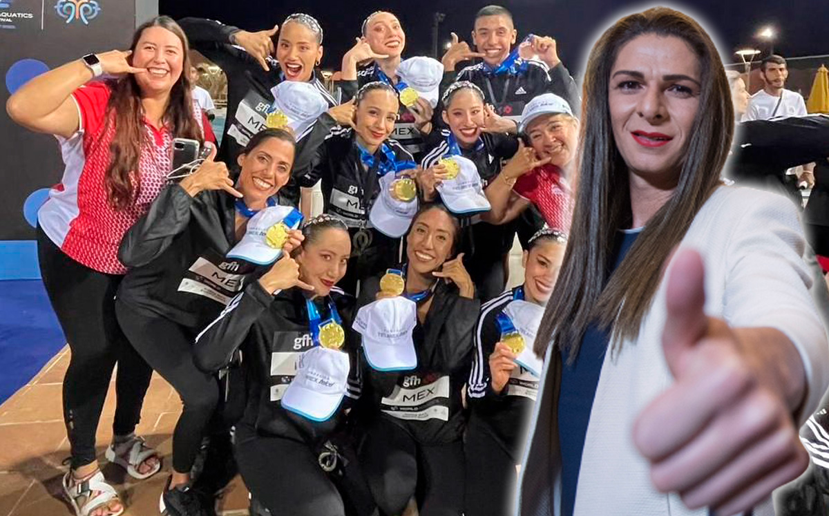 Por: Cortesía Ana Gabriela tiene 10 días para pagar becas a equipo de natación artística