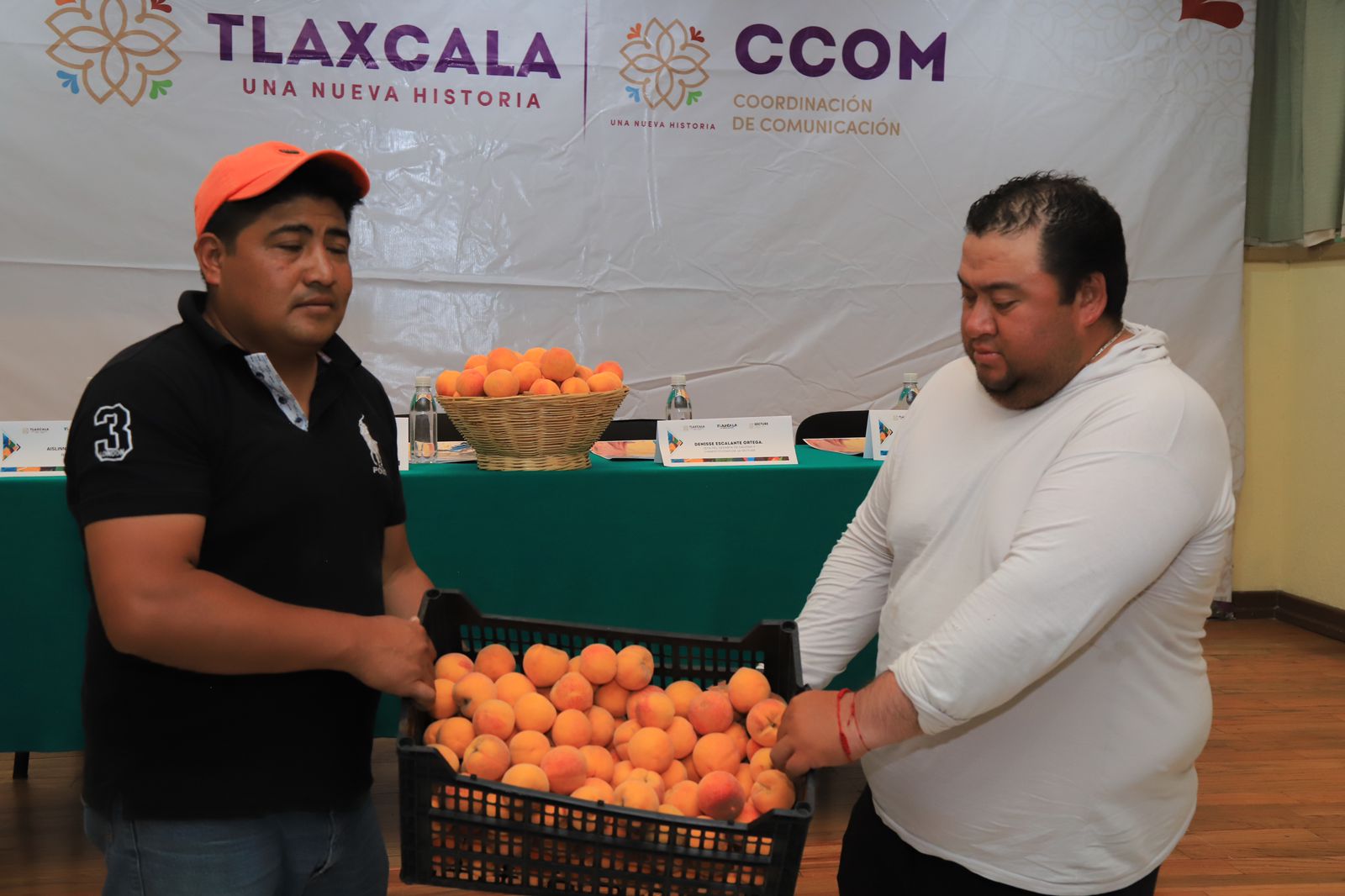 Presentan sectores y durazneros de Atltzayanca feria regional 2024