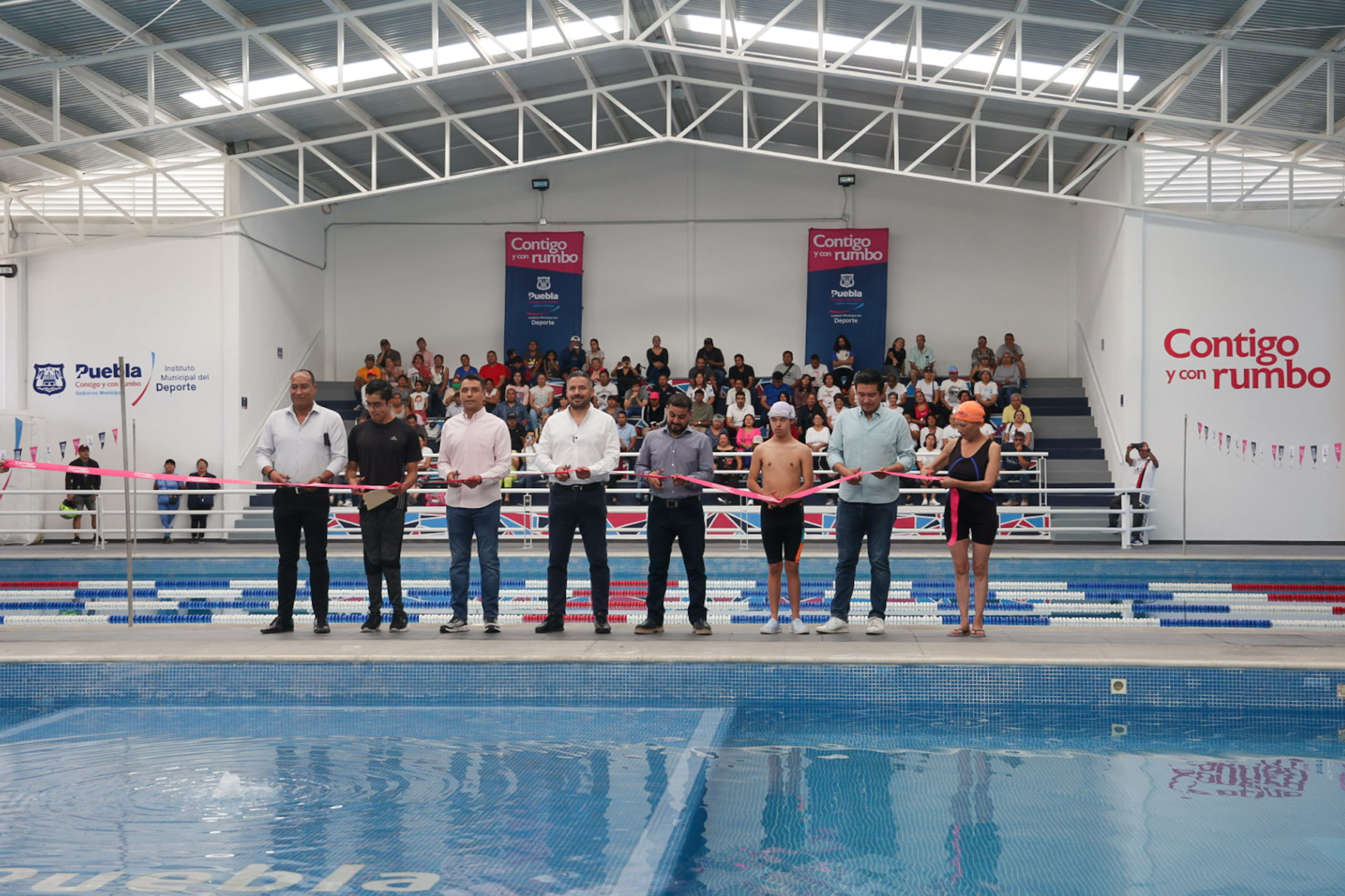 Por: Cortesía  Adán Domínguez Inaugura la Renovación del Complejo Acuático Multideportivo Sur con una Inversión de 24.6 Millones de Pesos