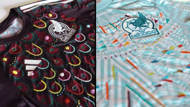 Por: Cortesía Artesanas de Puebla bordan playera de la selección mexicana