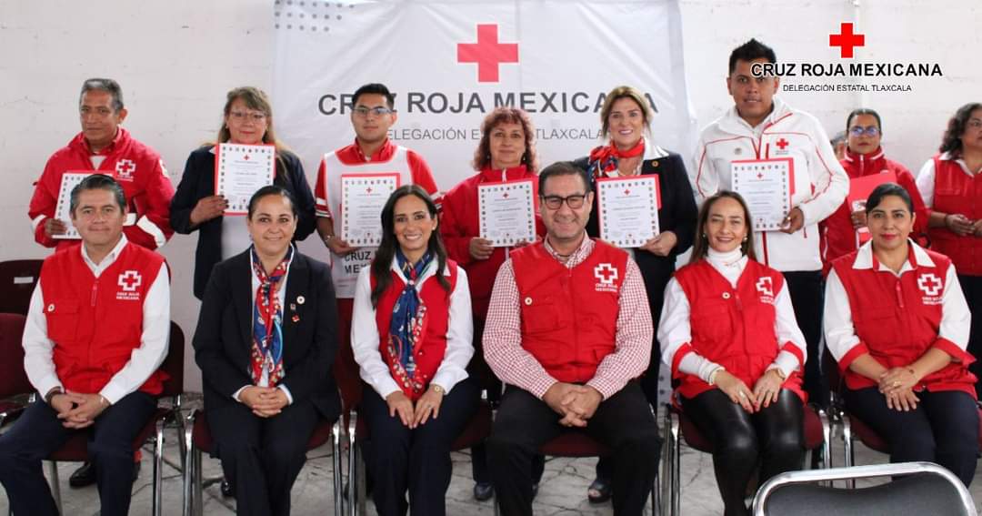 Reconoce Cruz Roja Tlaxcala a voluntariado y socorristas 
