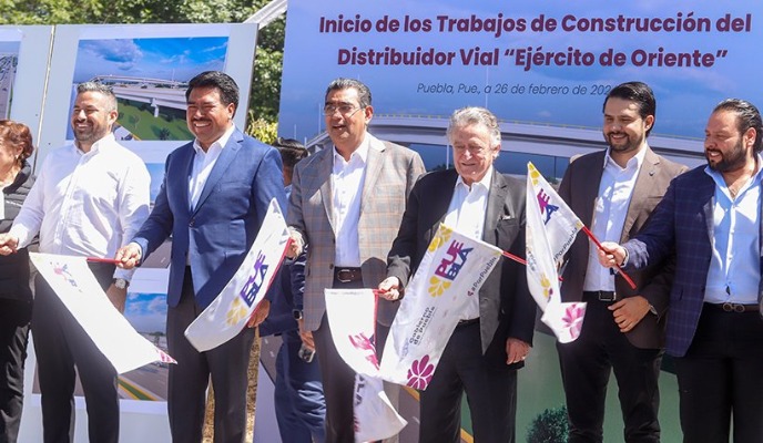 Por: Cortesía Construcción del Distribuidor Vial Ejército de Oriente es considerada peligrosa por los vecinos