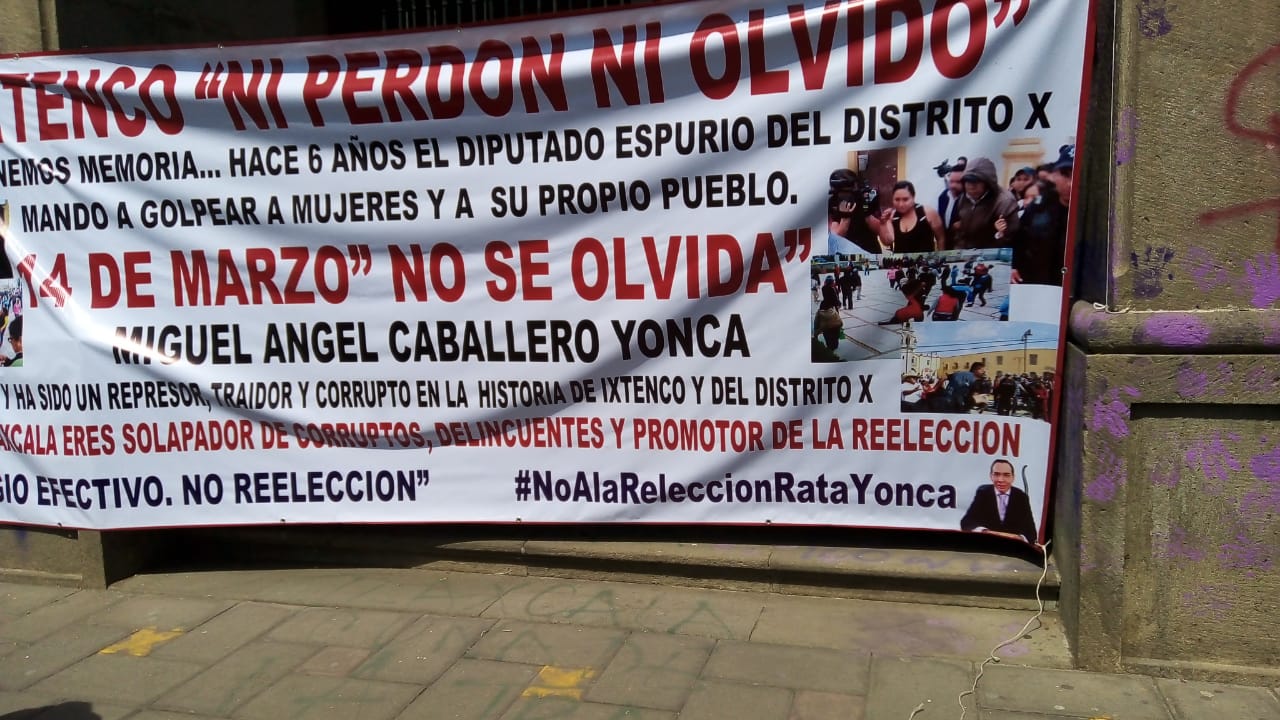 Pobladores de Ixtenco Protestan Contra la Posible Reelegibilidad del Diputado Caballero Yonca