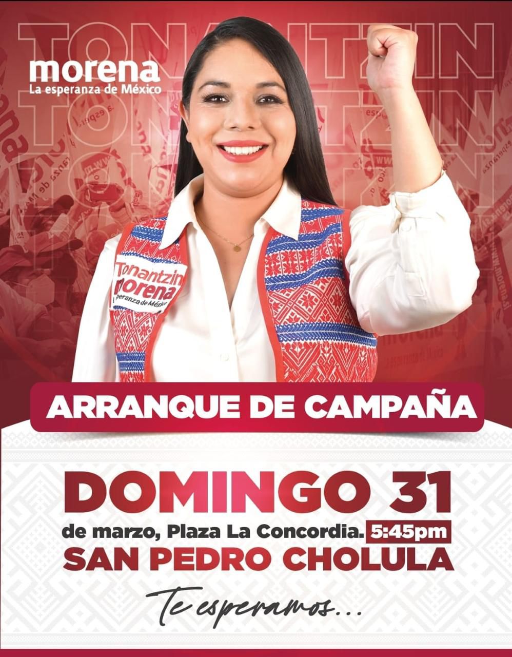 Por: Cortesía Lula Pineda Arrancan campañas electorales en San Pedro Cholula