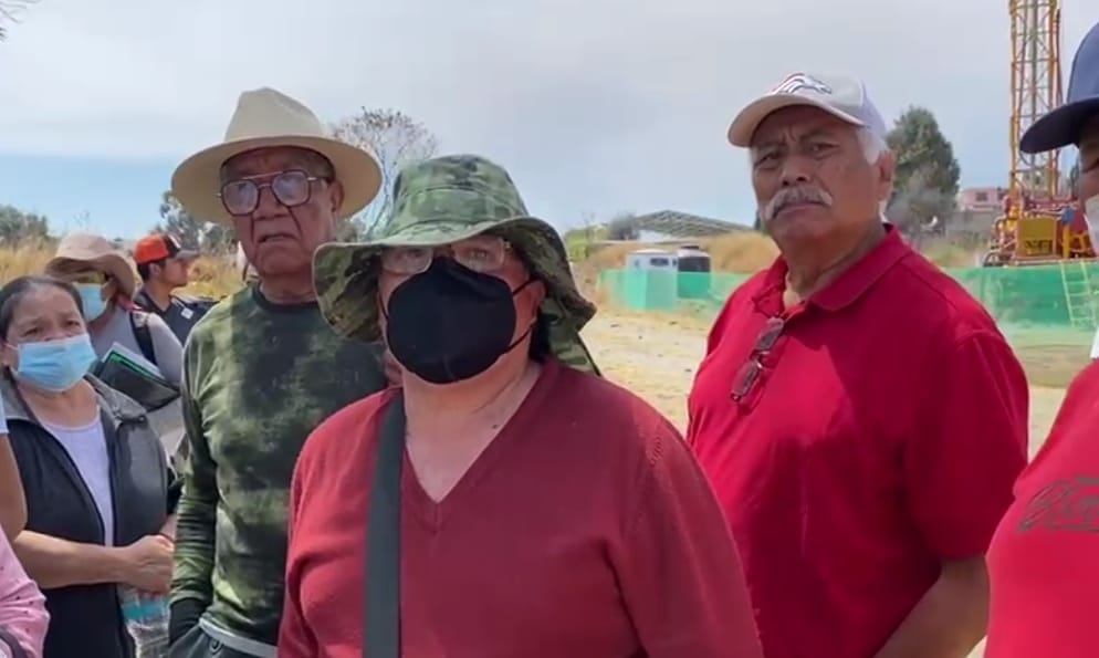 Por: Cortesía Lula Pineda Exigen habitantes de Sanctorum clausura de pozo a Conagua