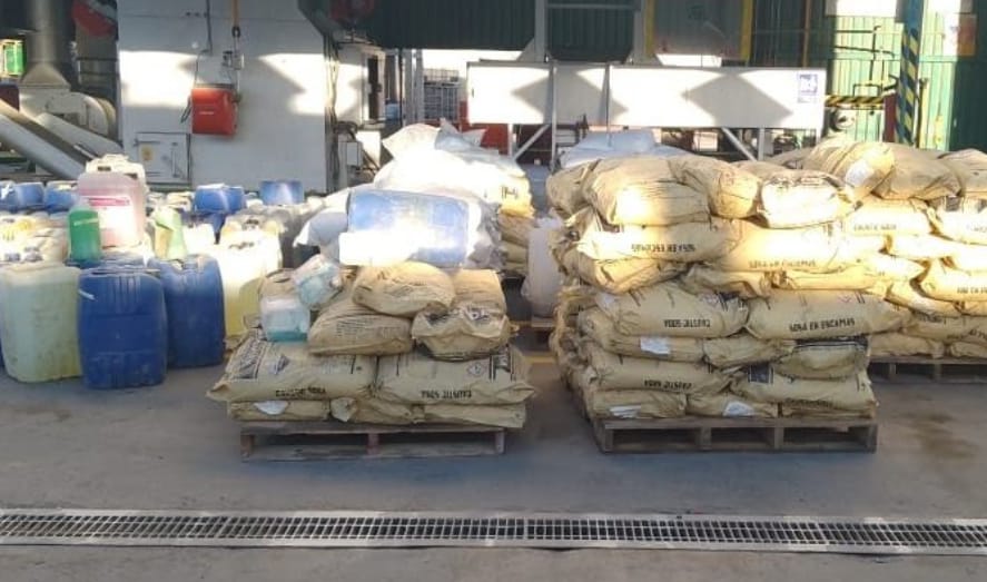 Por: Cortesía Destruyen en Edomex precursores químicos decomisados en Tlaxcala