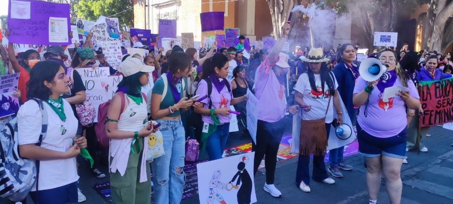 Por: Cortesía Dos personas resultaron detenidas tras marchas del 8M