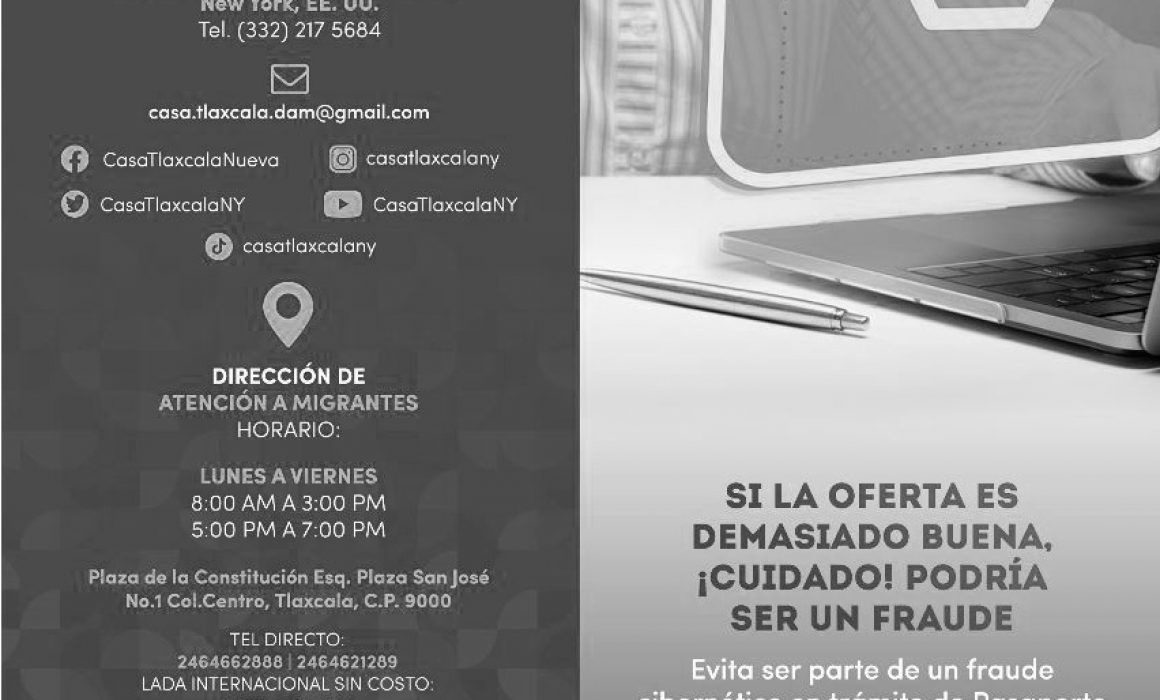 Llama dirección de atención a migrantes a evitar fraudes cibernéticos