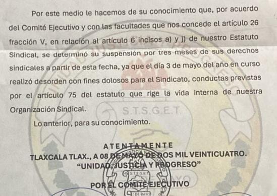 Por: Cortesía Karina Erazo suspende temporalmente beneficios de sindicalizados “revoltosos” durante aniversario