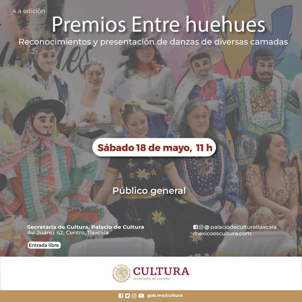 Por: Cortesía Todo listo para la entrega de los Premios Entre Huehues en Tlaxcala