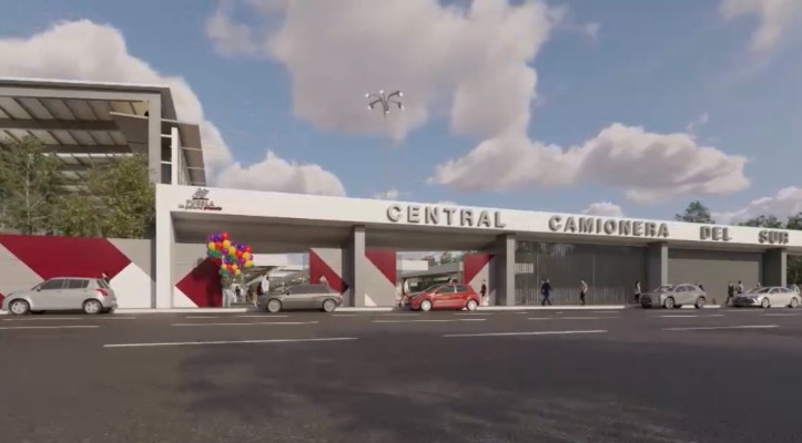 Por: Cortesía Central Camionera del Sur será inaugurada tras elecciones