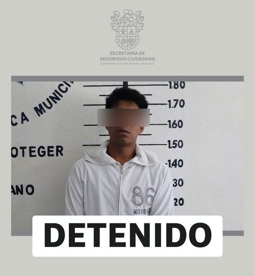 Por: Cortesía Lula Pineda Aseguran a presunto ladrón de bicicleta en Cholula