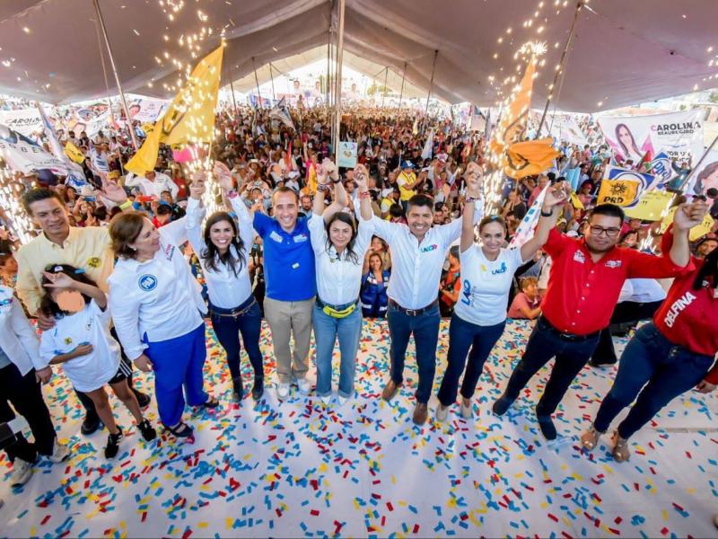 Por: Cortesía Cierre de Campaña de Eduardo Rivera Pérez y Mario Riestra Piña en Plaza de la Victoria