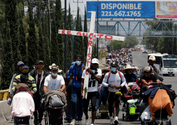 Por: Cortesía Cerca de 600 migrantes llegan a Puebla