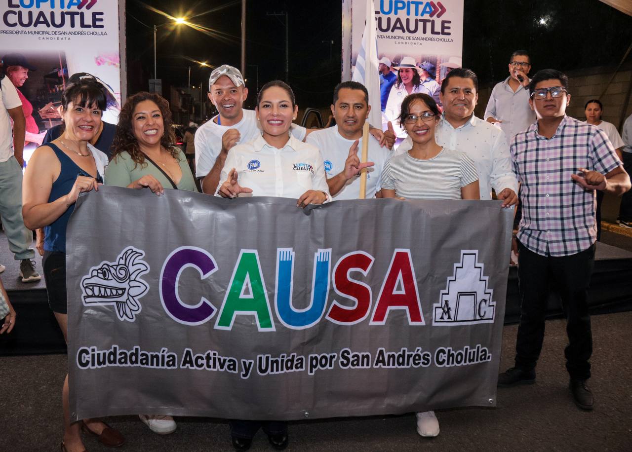 Por: Cortesía Lula Pineda  Guadalupe Cuautle realiza octavo cierre de campaña en la Delegación Atlixcáyotl