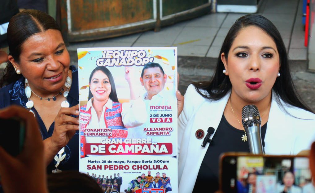 Por: Cortesía Lula Pineda Tonantzin Fernández invita a los cholultecas al "Gran Evento de Cierre" en el Parque Soria