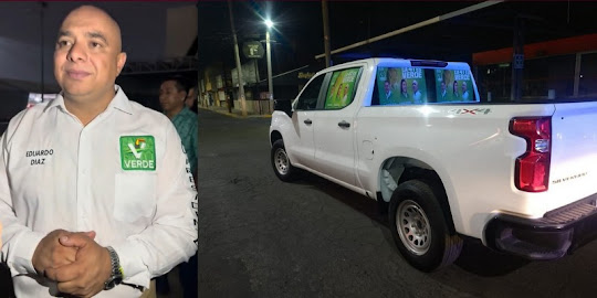 Eduardo Díaz candidato a la presidencia de Chalco sufrió un atentado 