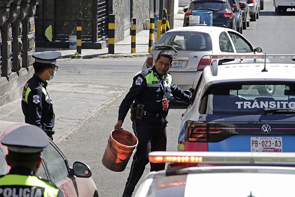 Por: Cortesía Se intensifican operativos contra apartado de lugares en Puebla