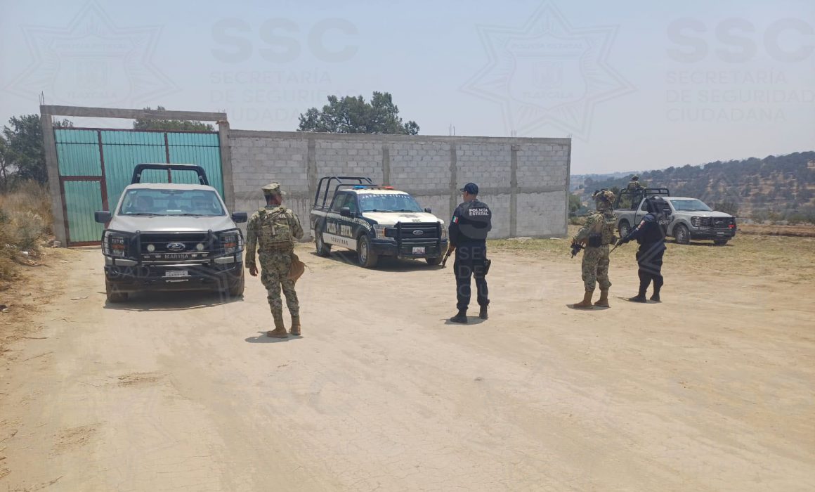 Asegura SSC un inmueble con varias pipas en su interior, en Ixtacuixtla