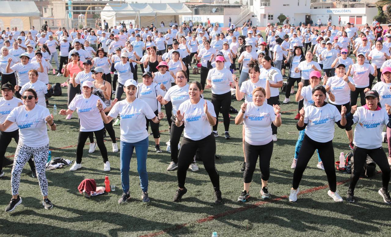 Por: Cortesía Lula Pineda Lupita Cuautle impulsa la salud y cohesión social durante el evento “activate San Andrés Cholula” organizado por JJ Sport