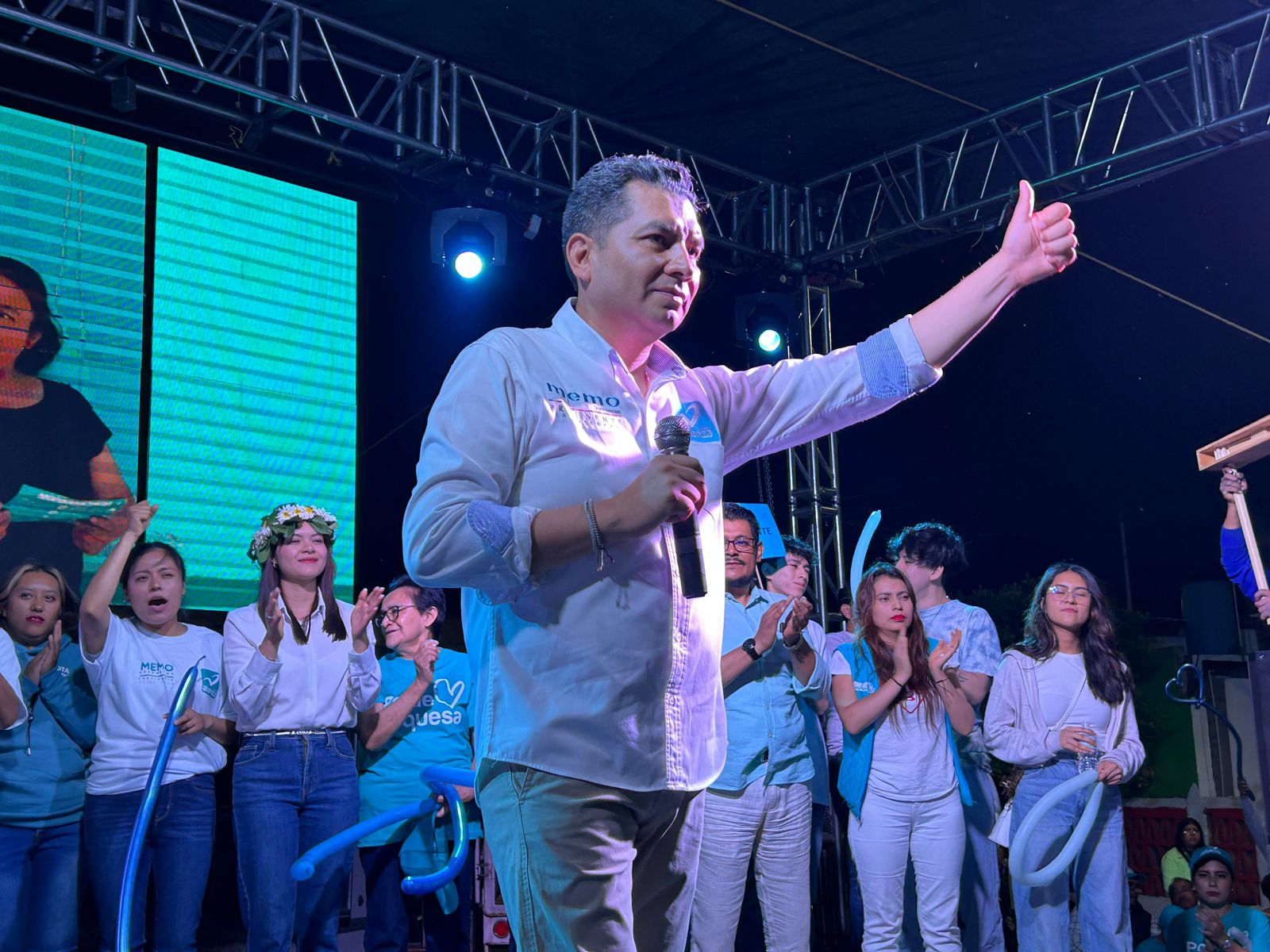 Miles de chiautempenses dicen si a Memo Berruecos y basta al mal gobierno