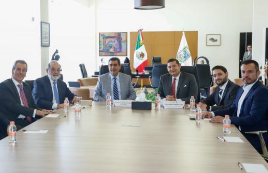 Por: Cortesía Alejandro Armenta resalta la gestión de Céspedes y la llegada de Carlos Slim a Puebla
