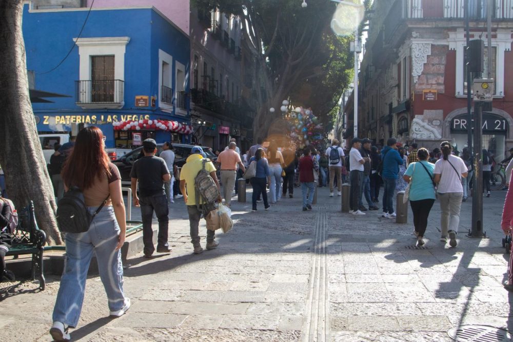 Calles del Centro Histórico de Puebla libres de ambulantes durante el Buen Fin