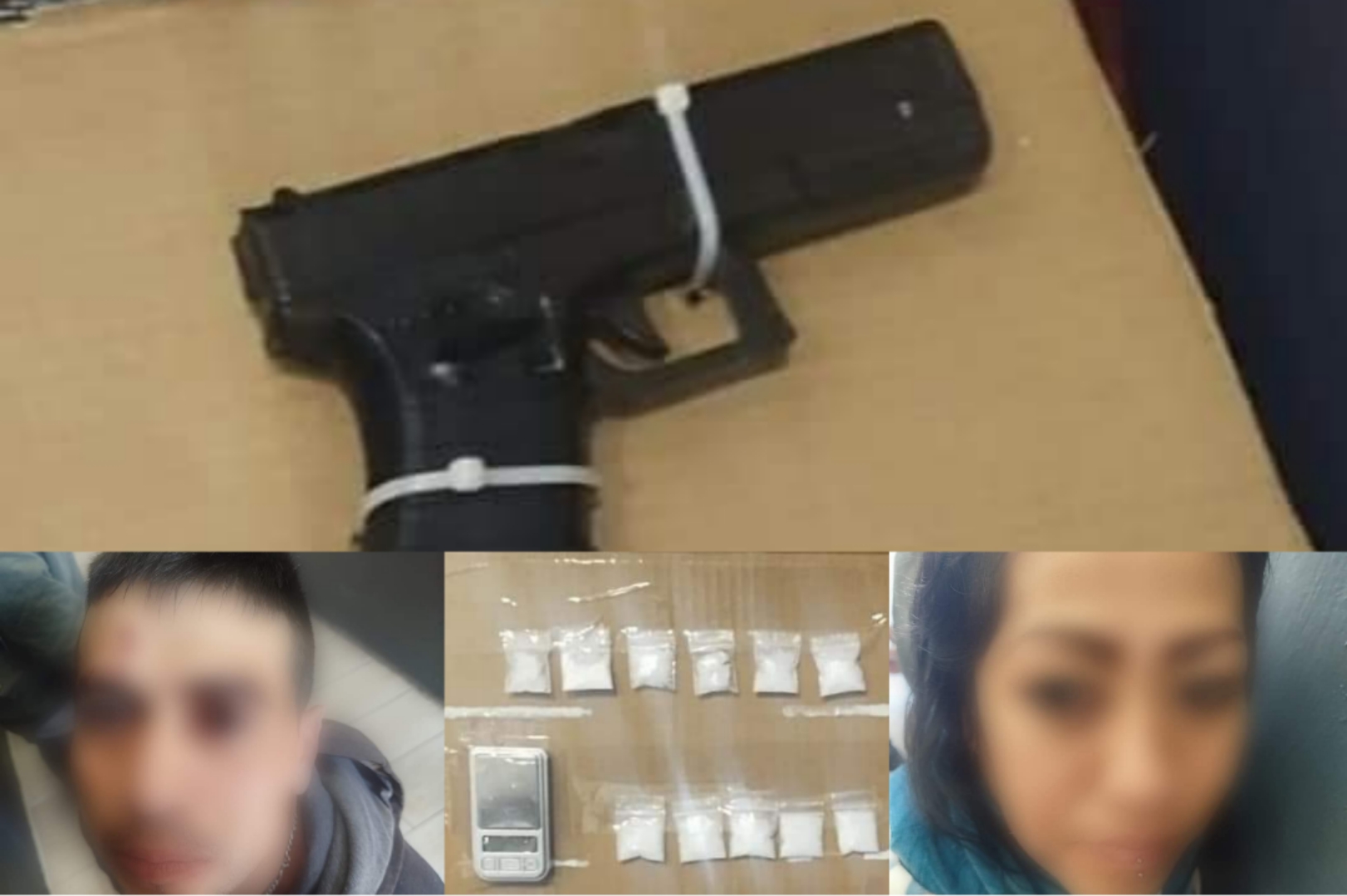 Por: Especial  Detienen a tres por asalto, posesión de arma y droga en Tlaltelulco