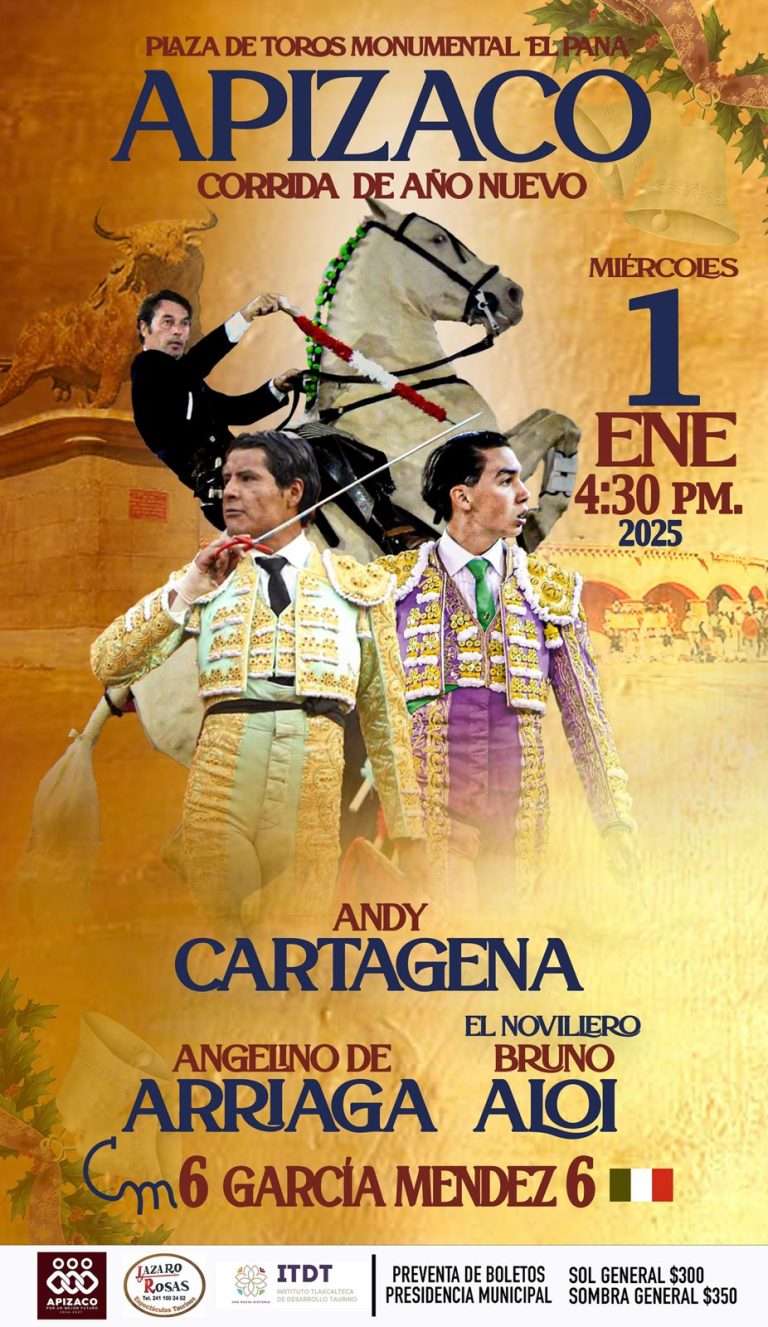Por: Cortesía Apizaco presenta los esperados carteles taurinos para Navidad y Año Nuevo