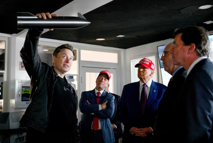 Por: Cortesía Donald Trump y Elon Musk presencian prueba del Starship de SpaceX en Texas