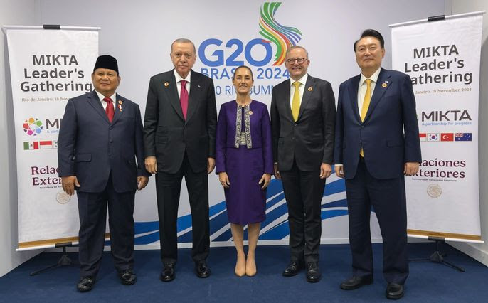 Por: Cortesía Líderes de MIKTA refuerzan su compromiso con la paz y el multilateralismo